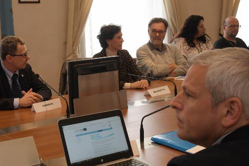 L'assessore regionale Risorse Agroalimentari, Forestali e Ittiche, Stefano Zannier, alla riunione dei partner del progetto Argos